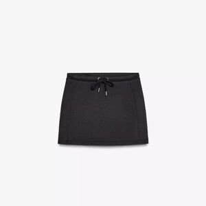 Zara pique Black Mini Skirt